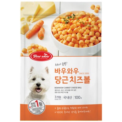 Bánh thưởng cho chó BOWWOW Carrot Cheesee Ball