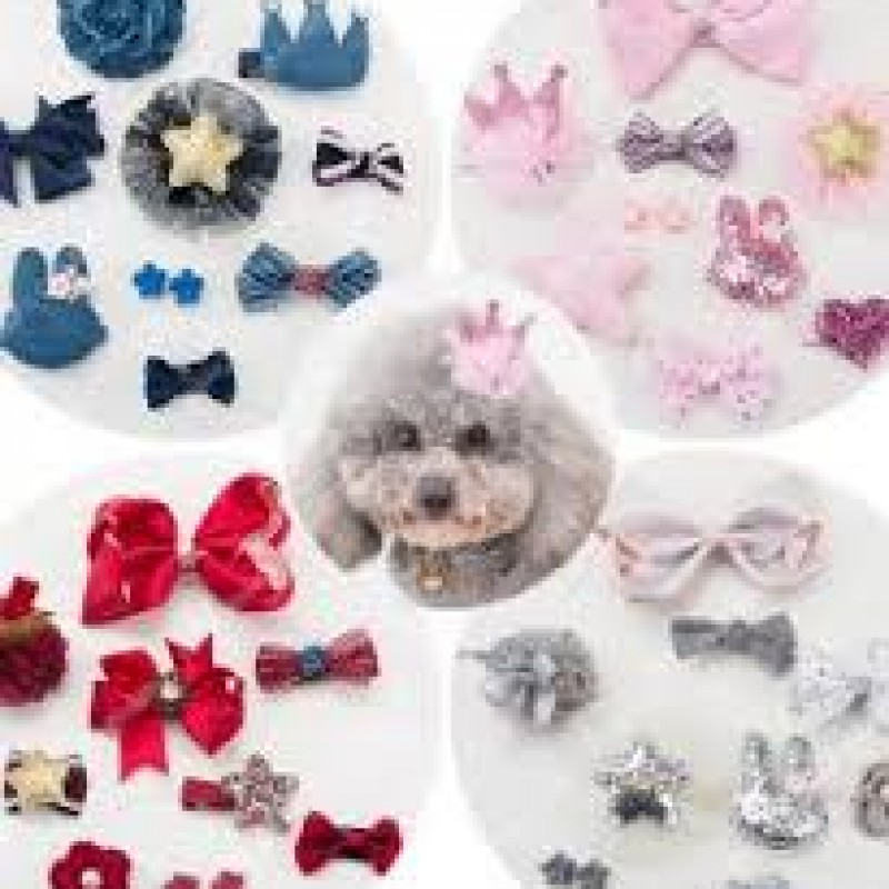 kẹp và nơ dành cho chó mèo